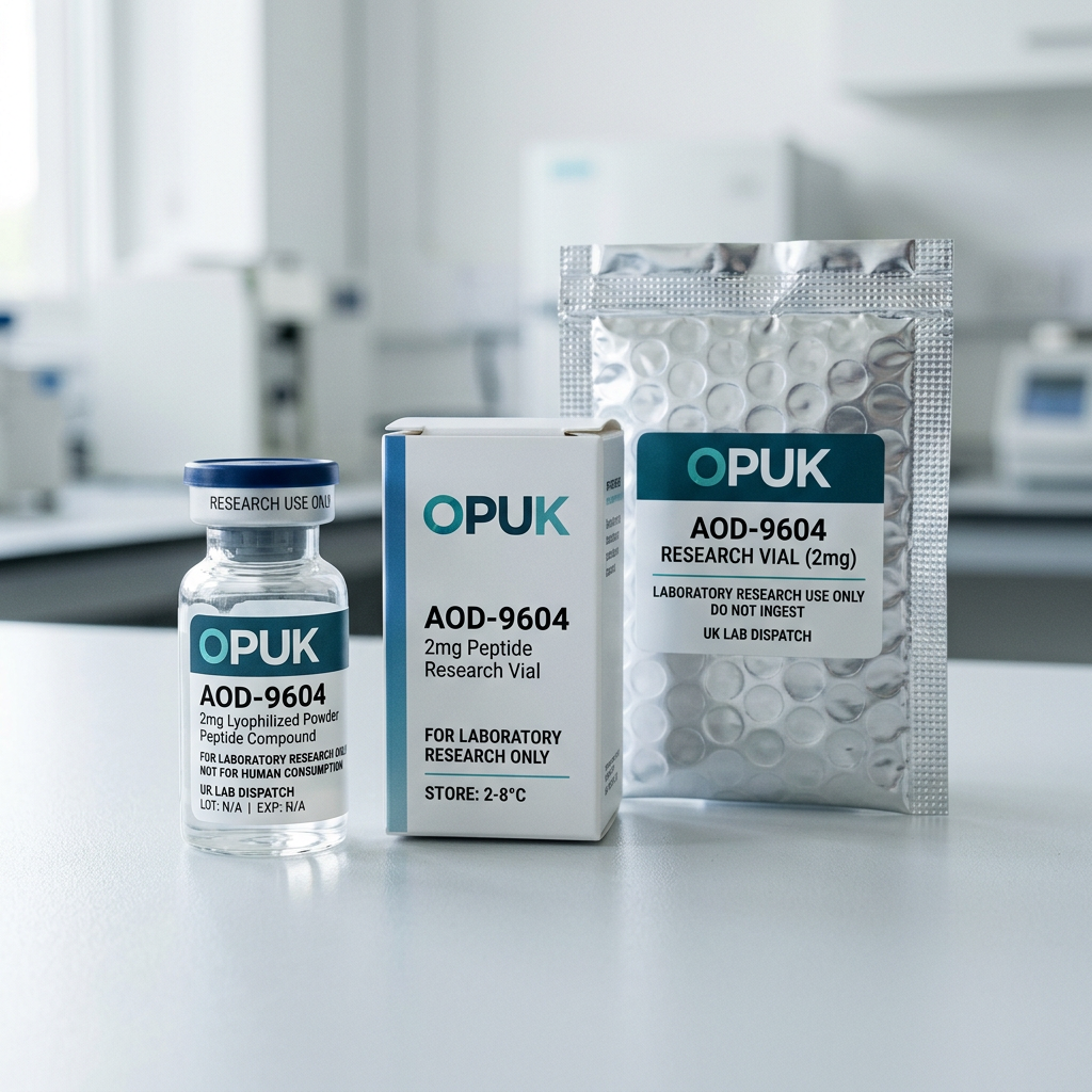 Representative AOD-9604 protective packaging