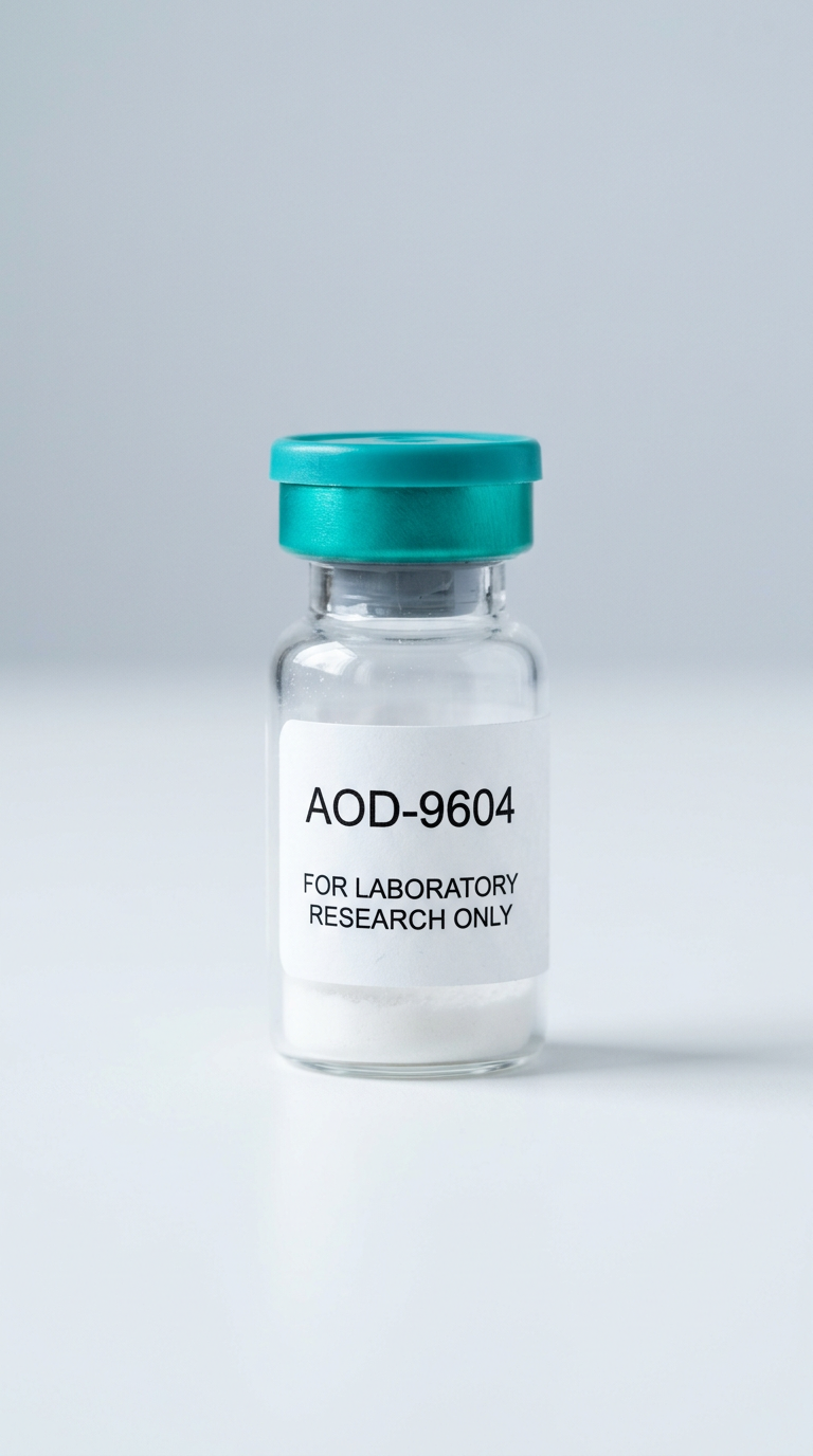Representative AOD-9604 research vial
